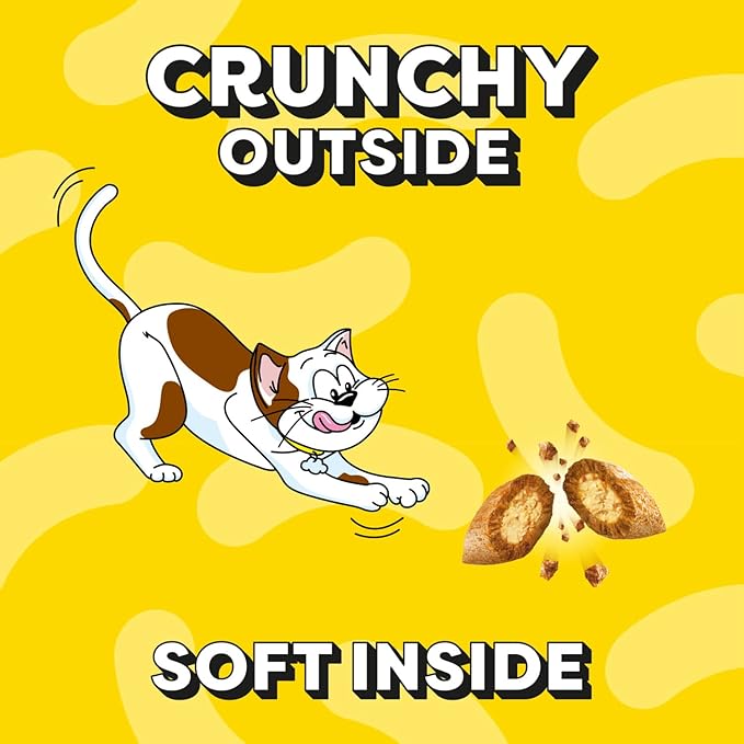 DREAMIES - Cat Treats - 12 x 60g - Multipack Biscuits - Variety Snack Box - 12 Pouches