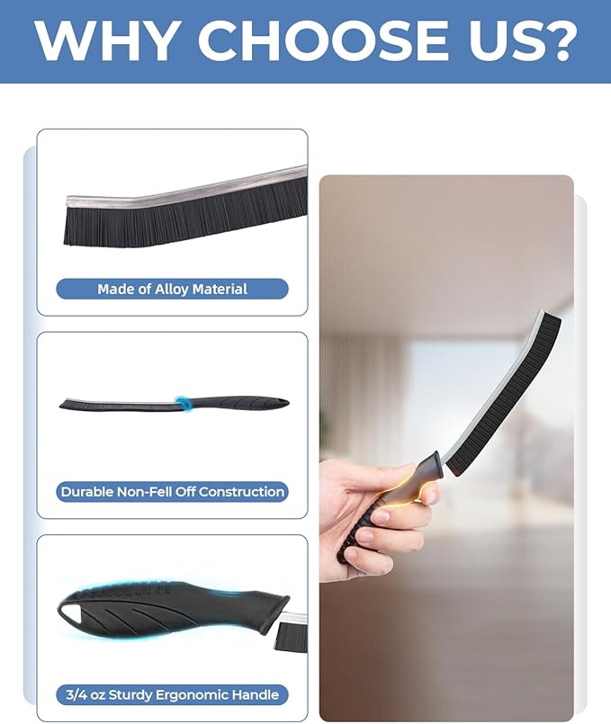 Crevice Cleaning Brushes UK, Grout Cleaner Brush for Small Spaces to Reach, Magic Brush, Bathroom Accessory, Cleaning Tools, Cleaning Supplies for Shower, Toilet, Sink, Tile