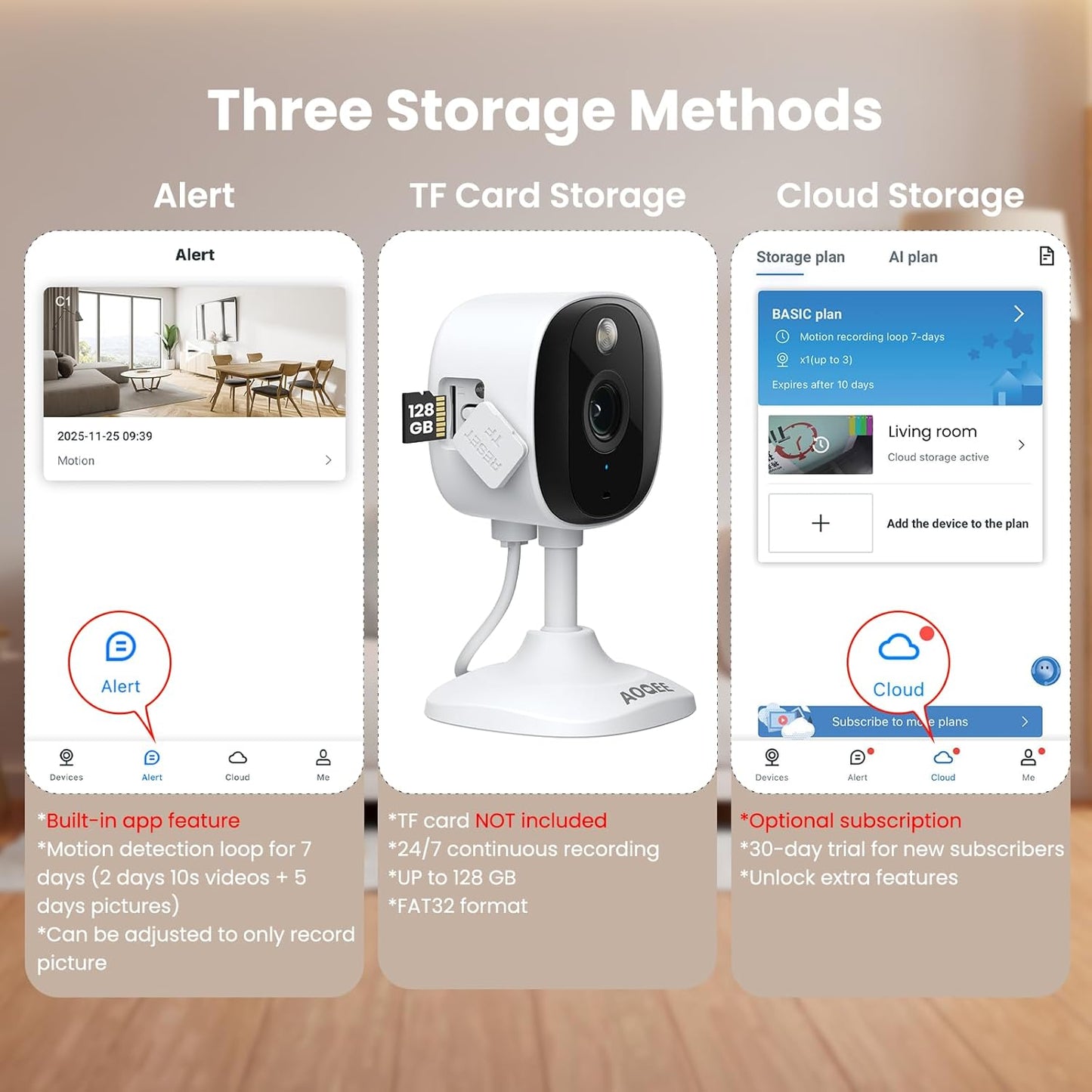Outdoor Security Camera - 2K CCTV Camera Systems IP65 Waterproof, Home/House WiFi Indoor for Pet Dog Baby, Human Detection, 24/7 Storage Colour Night Vision Smart Siren Work with Alexa C1