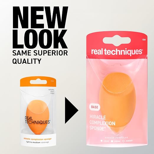Real Techniques Miracle Complexion Sponge – Latex-Free, Vegan, 1 Count