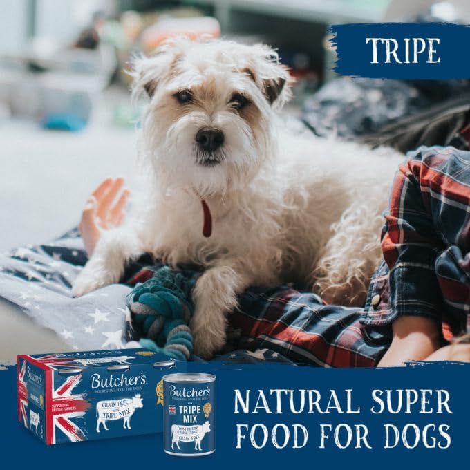 Butcher's Tripe Loaf Recipes Dog Food Tins, 24 x 400g