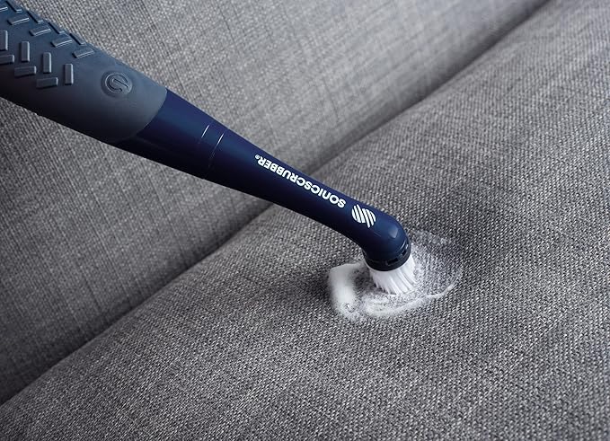 NEW Rechargeable SonicScrubber - Rechargeable Electric Scrubbing Brush - Cordless Cleaning Tool - 3hr Battery - Homes, Kitchens, Bathrooms, Footwear & More - USB Charging Cable + 4 Brush Heads