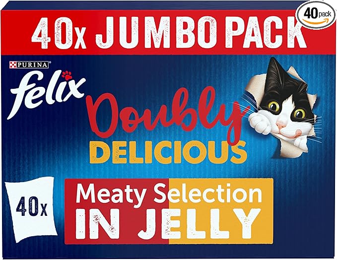 FELIX Doubly Delicious Countryside Selection in Jelly Wet Cat Food 40x85g