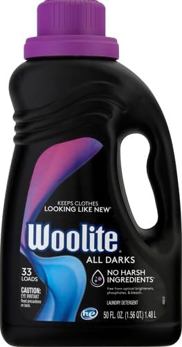 Woolite Darks Defense Liquid Laundry Detergent, 33 Loads, 50 Fl Oz, Regular & HE Washers, Packaging May Vary
