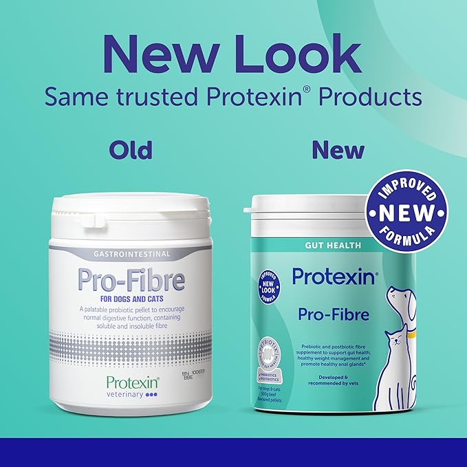 Protexin Pro-Fibre for Dogs – High-Fibre Digestive Supplement with Prebiotics & Postbiotics – Supports Gut Health, Digestion, Firm Stools & Anal Gland Function – Meat-Free Beef Flavour – 500g Pellets