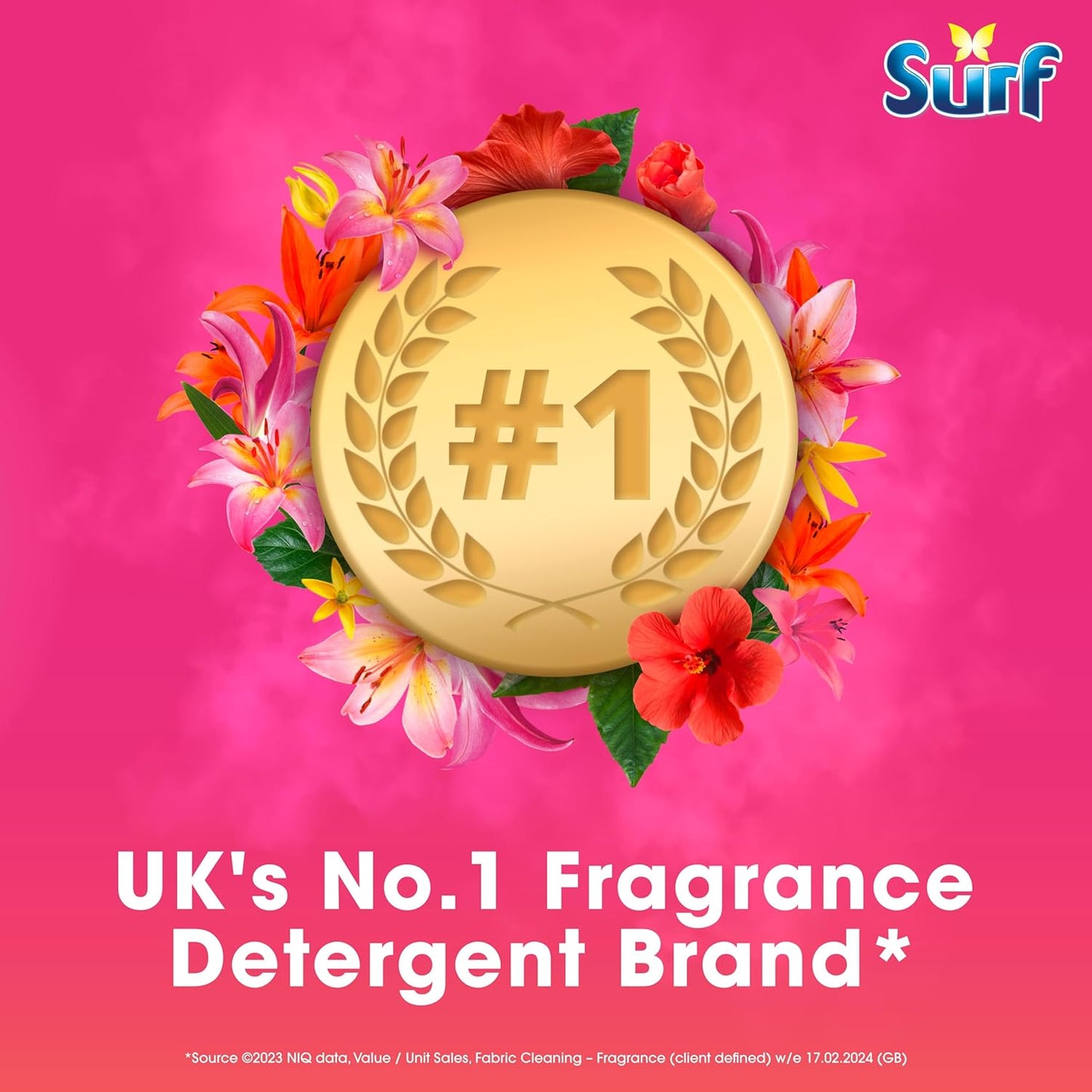 Surf Tropical Lily Laundry Washing with a joy-infused fragrance & natural essential oils lasting up to 12 hours in wear Liquid Detergent for brilliantly clean results 35 washes