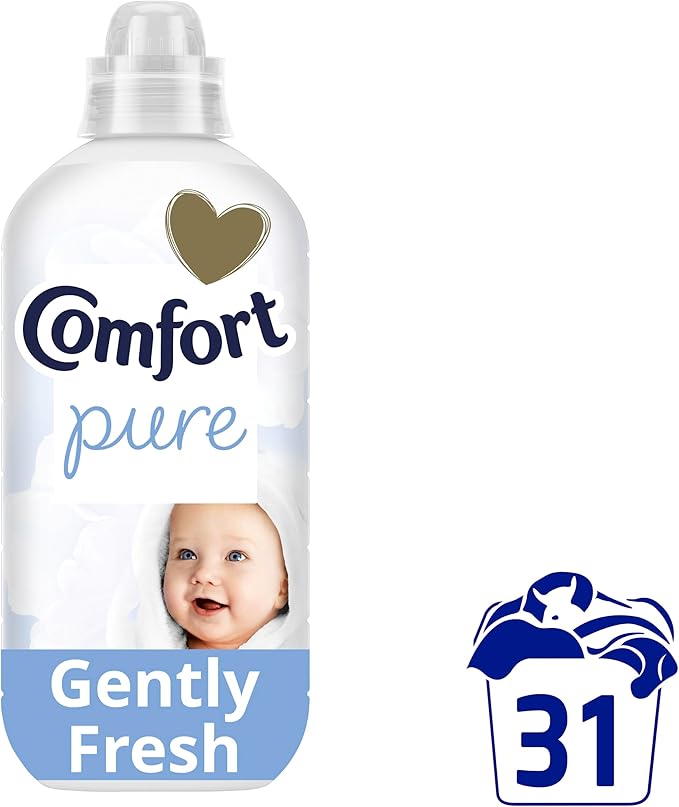 Comfort Pure Fabric Conditioner Dermatologist-Recommended and Hypoallergenic with a Gently Fresh Fragrance 31 washes (930 ml)