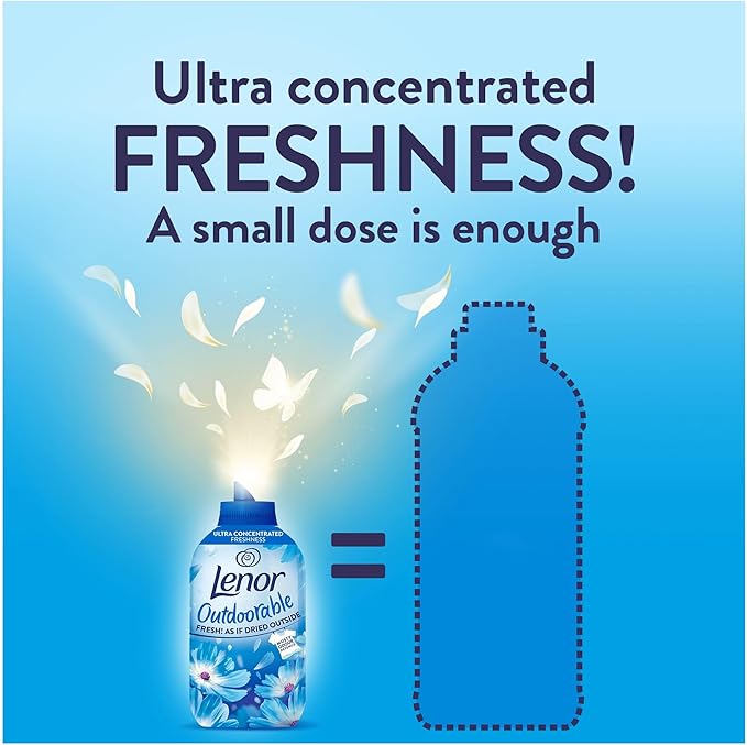 Lenor Outdoorable Fabric Conditioner 480 Washes (8x60), Spring Awakening - Ultra Concentrated Freshness
