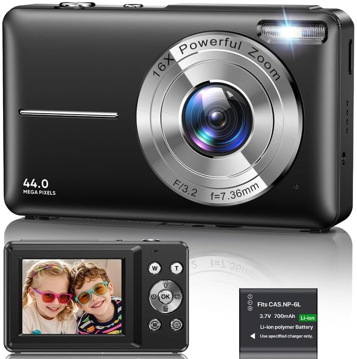 1080P 44MP Compact Digital Camera 
