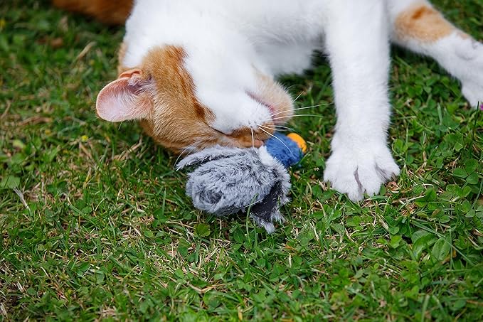 Petface (Catkins by Petface) Dudley Duck Plush Cat Toy, Filled with Natural Catnip