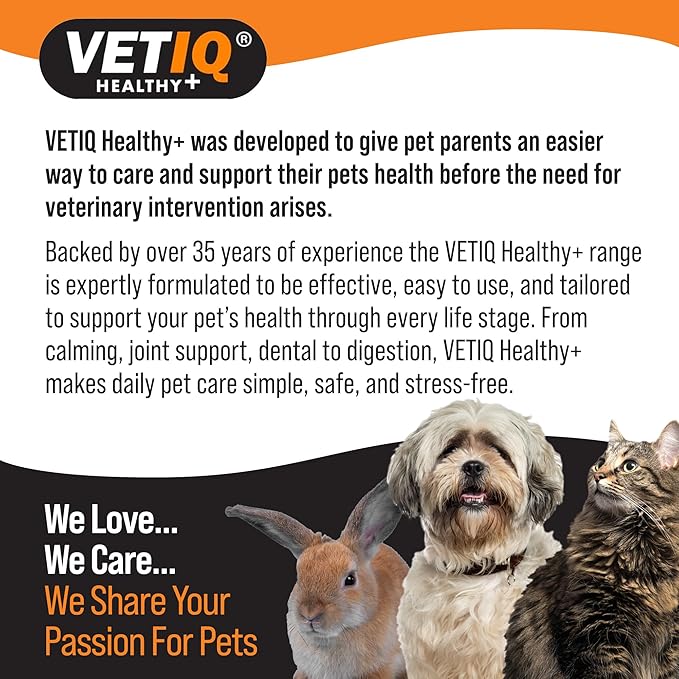 VETIQ Denti-Care Solution For Cats & Dogs, Simply Add to Drinking Water to Reduce Dental Plaque and Freshen Bad Breath, 250 ml (Pack of 1)