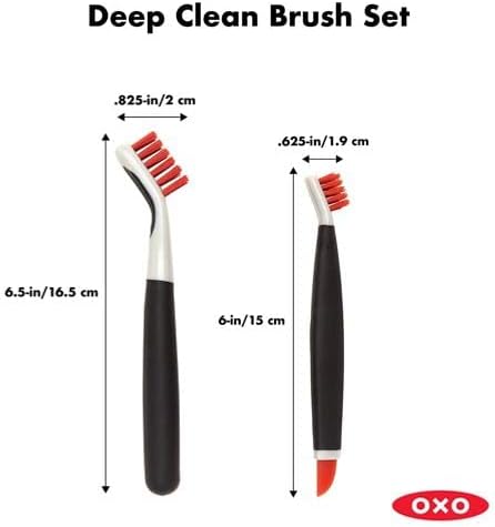 OXO 1285700 Good Grips Deep Clean Brush Set - Orange