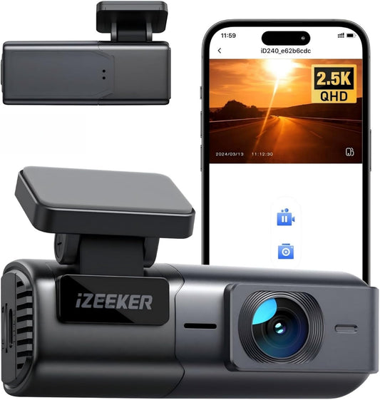 iZEEKER 2.5K WiFi Dash Cam 