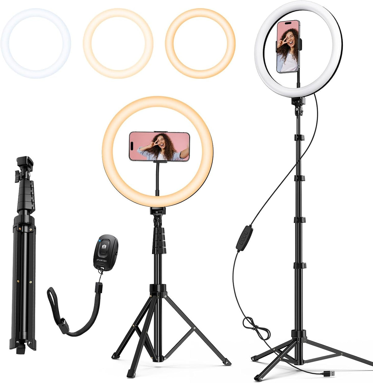 ATUMTEK 12" Ring Light with Tripod