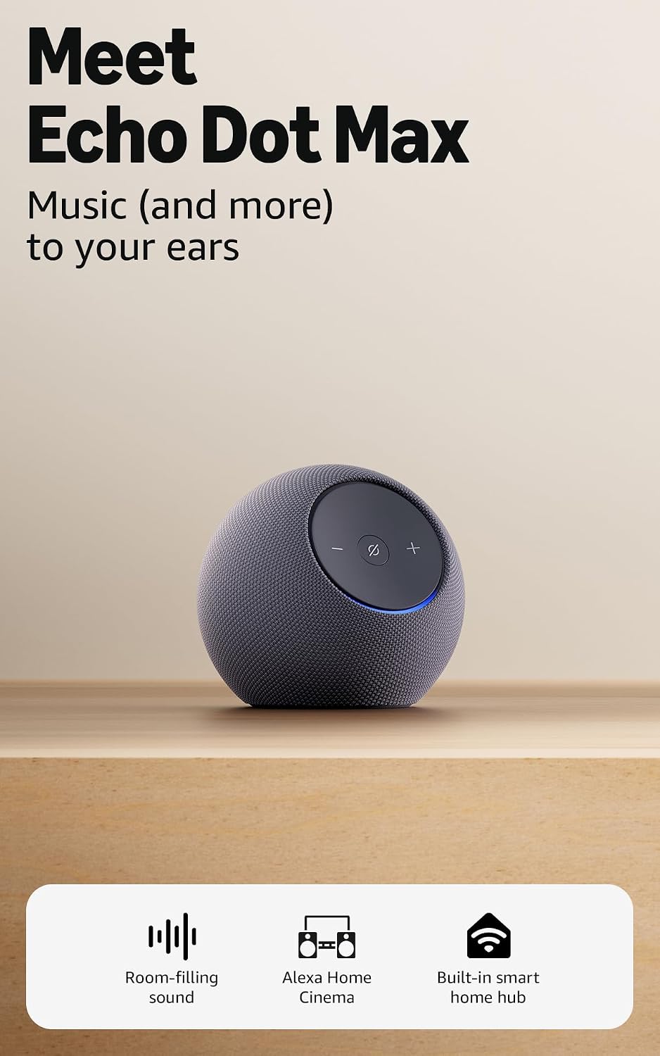 Echo Dot Max Smart Speaker WiFi 6E 