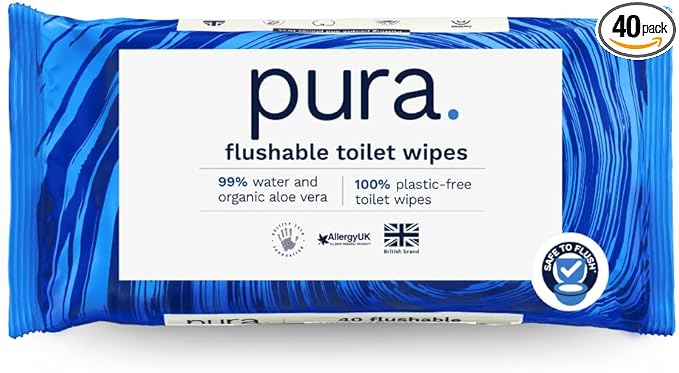 Pura Plant-Based Unscented Moist Wipes