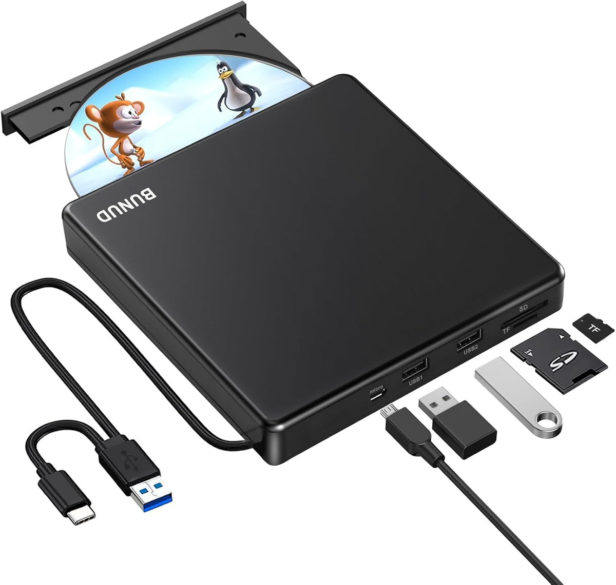 BUNUD USB 3.0 External CD 
