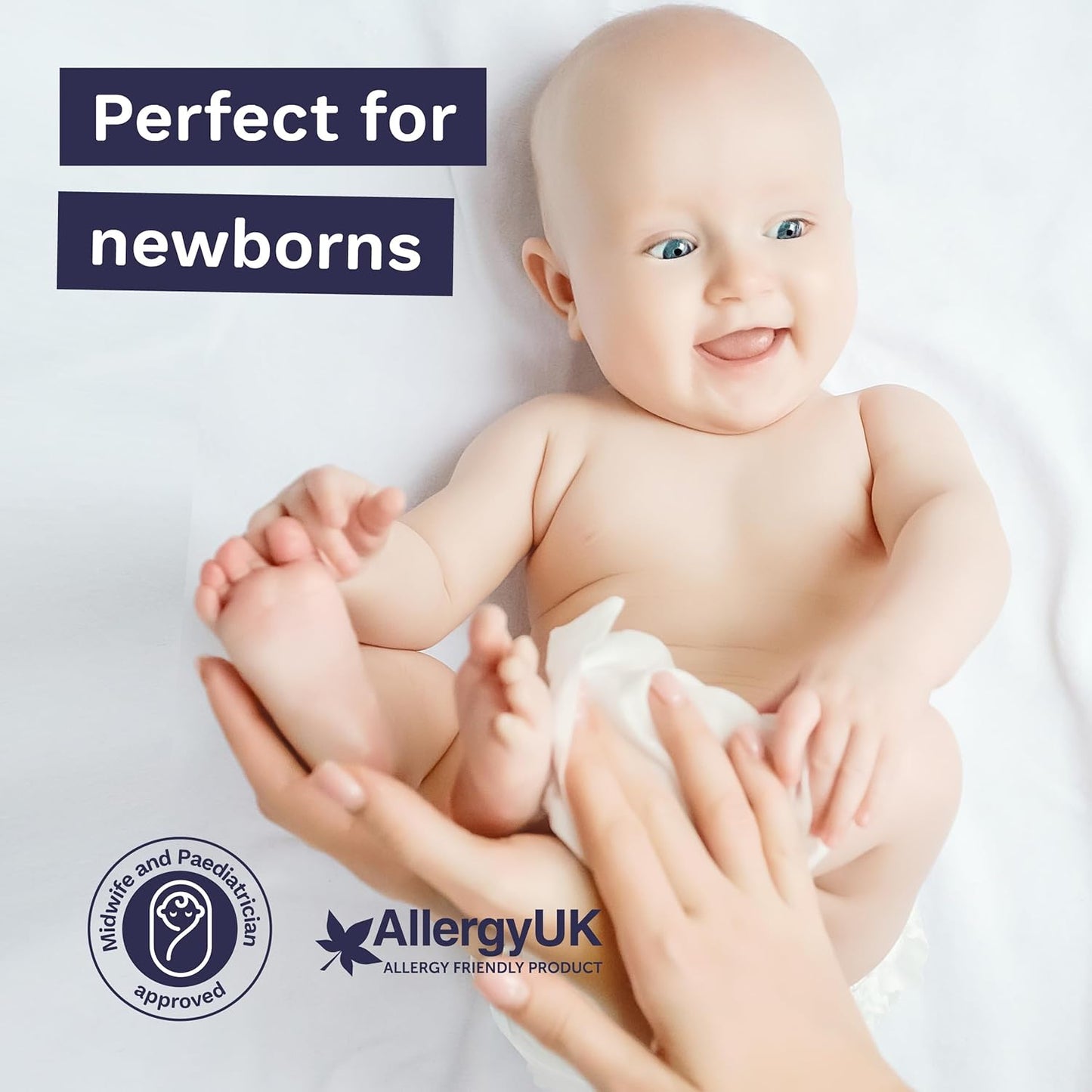 Eco Friendly Baby Water Wipes – 99% Water, 100% Plastic Free, Biodegradable & Compostable | Vegan, Fragrance Free, Suitable for Sensitive, Eczema Prone & Newborn Skin | 60 Pack