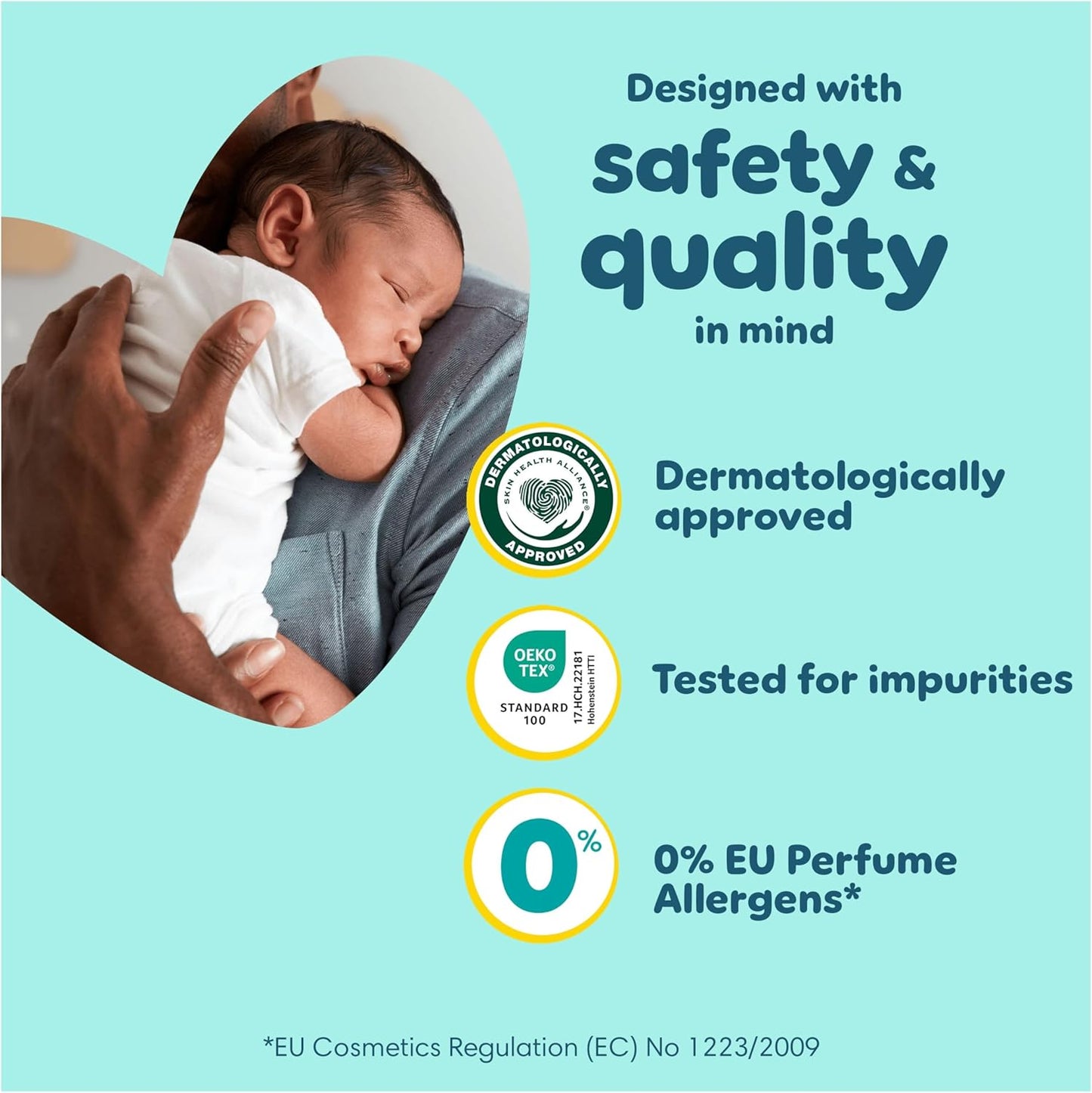 Pampers Premium Protection New Baby Nappies Size 1 (2kg–5kg) – 180 Count Monthly Pack | Approved by British Skin Foundation | Ultra Soft & Gentle for Newborn Skin