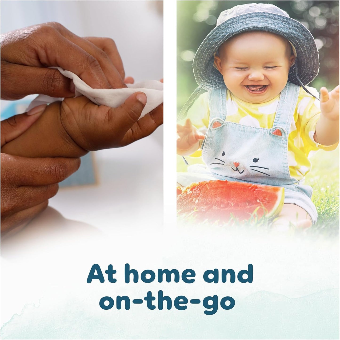 Pampers Harmonie Aqua Baby Wipes – 99% Water, Plastic Free & Gentle Lotion | Helps Restore Natural Skin pH | Suitable for Newborn & Sensitive Skin | 1152 Wipes (24 x 48 Packs)