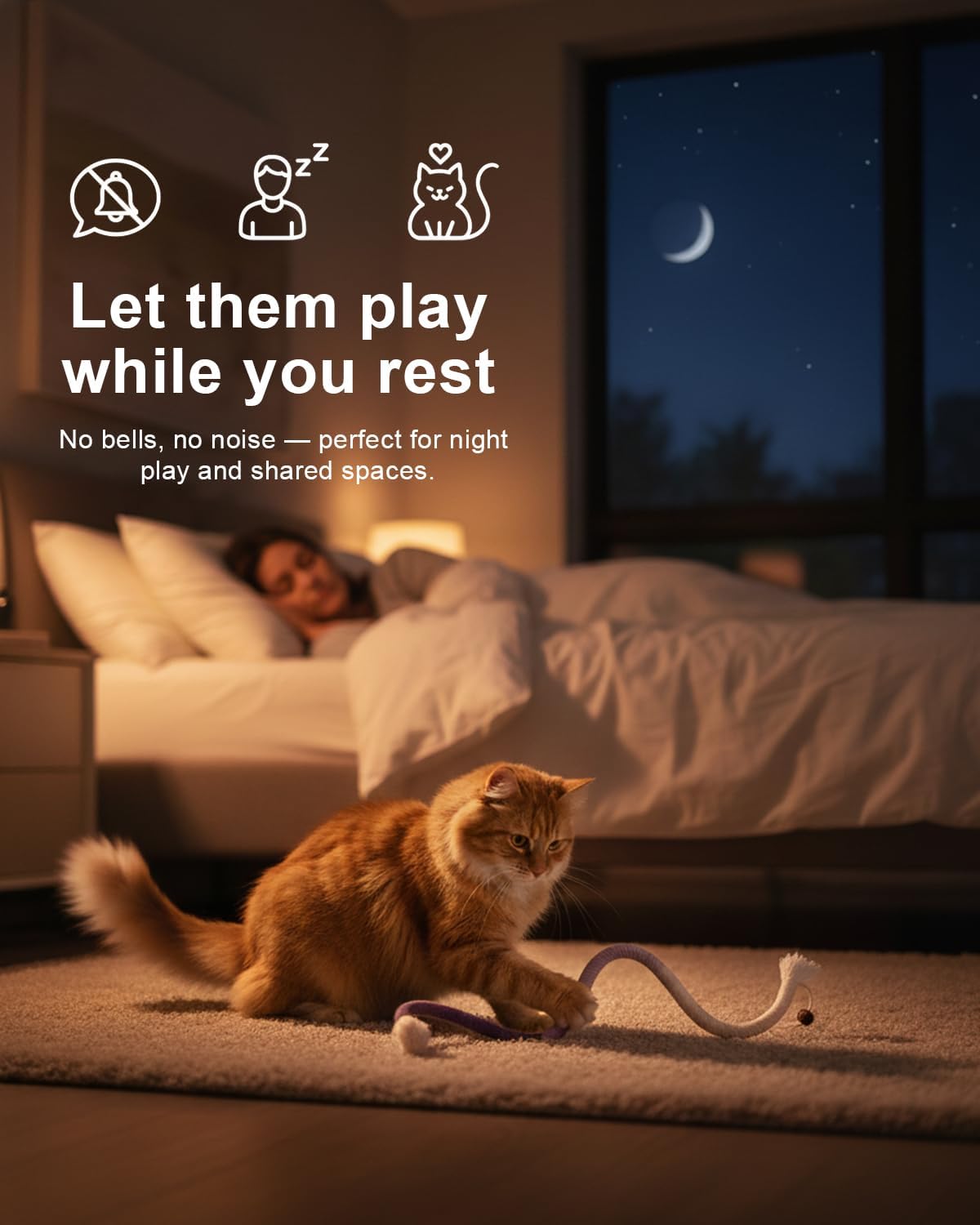 Natural Catnip Chew Rope for Cats – Pack of 3 (27 Inches Each) | Includes Refillable Catnip Pouch | Interactive Cat Toys for Indoor Cats & Kittens | Stress Relief, Dental Health & Enrichment Play