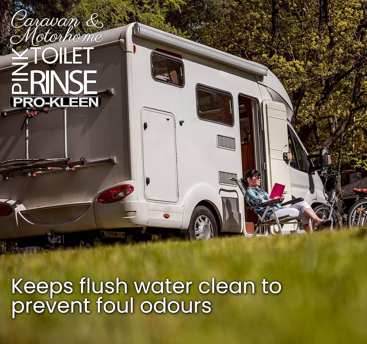 Pro-Kleen Caravan Toilet Chemical Blue 2L and Pink 2L Rinse Fluid Solution Cleaner for Caravan and Motorhomes - Eco-Friendly, Formaldehyde Free - Upto 20 Treatments Each