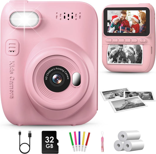 Kids Instant Print Camera 1080P 3.0'' 