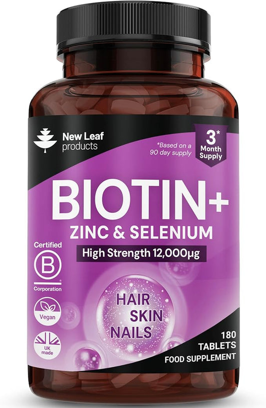 Biotin 12,000mcg Hair Skin & Nails 