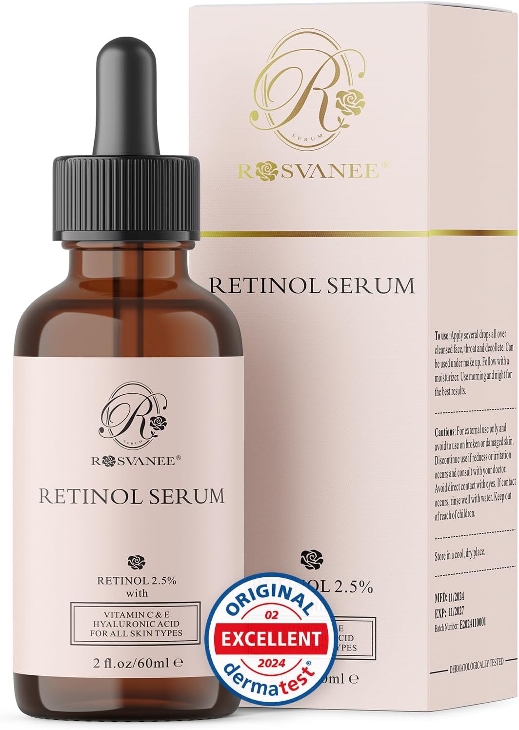 Retinol Serum 2.5% with Hyaluronic Acid 