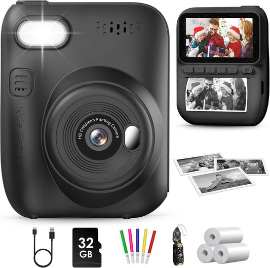 Kids Instant Print Camera 1080P 3.0'' 