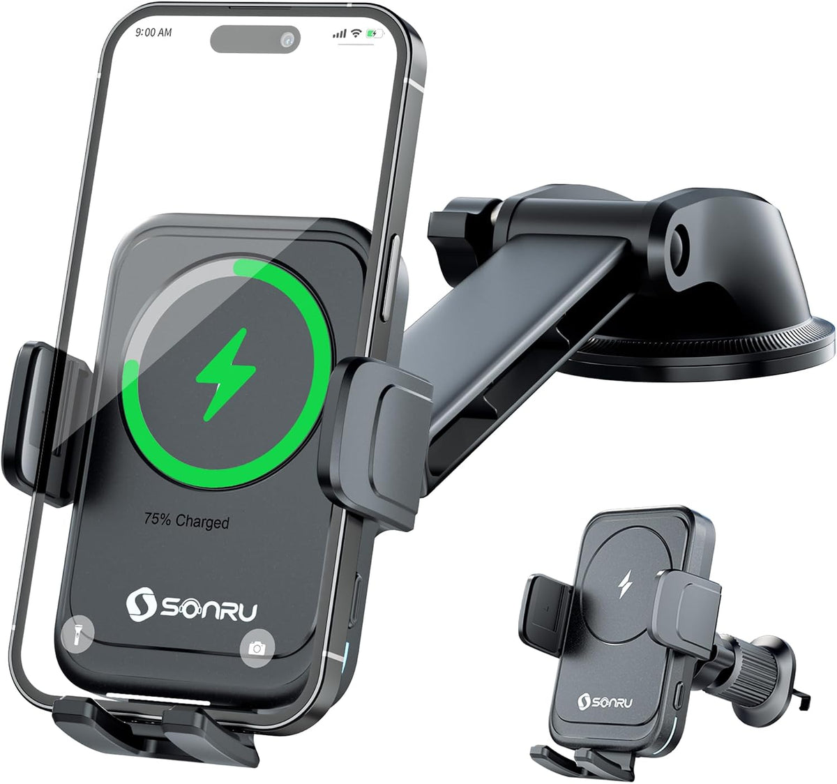 15W Qi Wireless Car Charger 