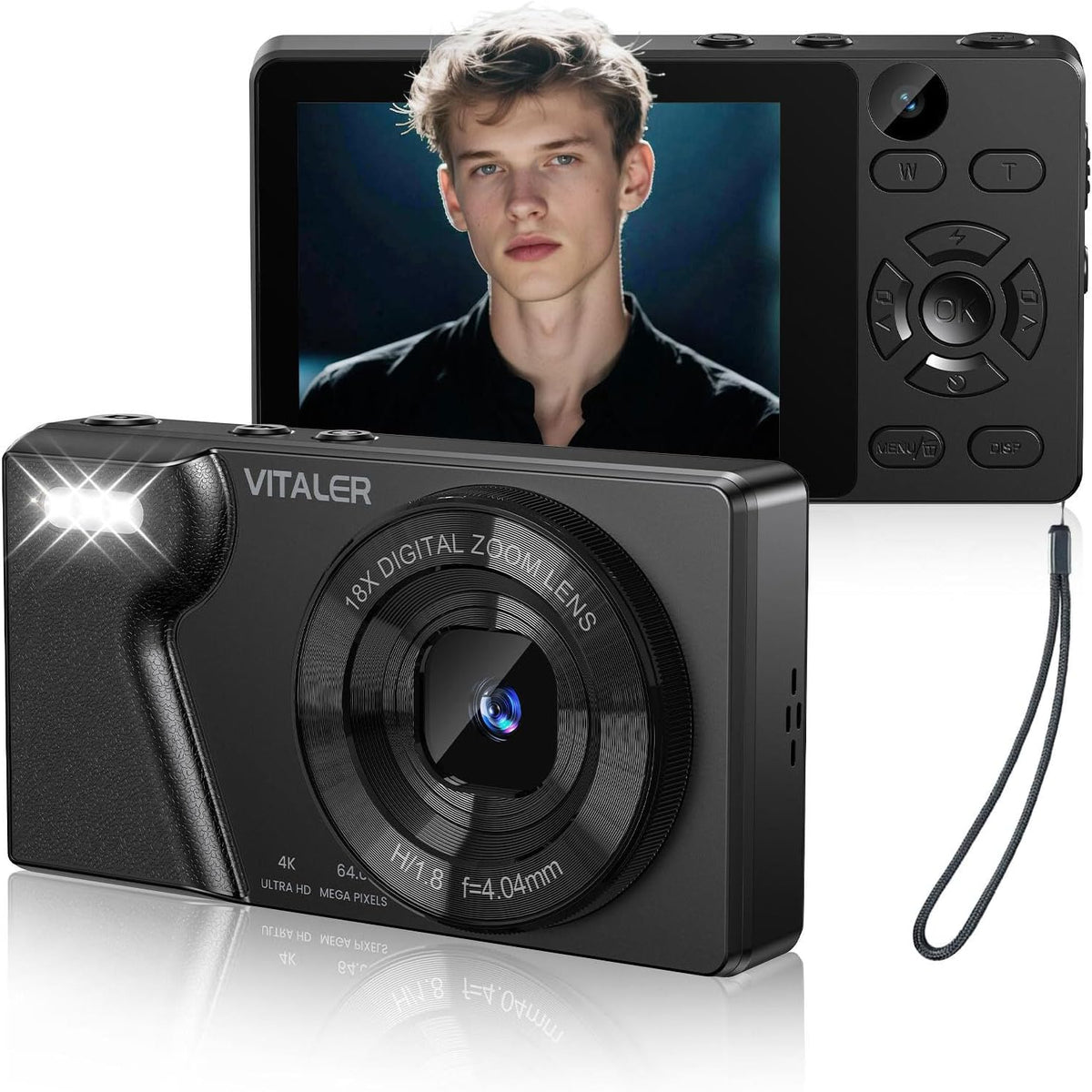 4K 64MP Dual Lens Digital Camera 