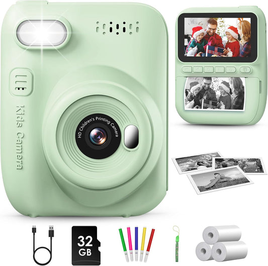 Kids Instant Print Camera 1080P 3.0'' 