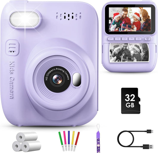 Kids Instant Print Camera 1080P 3.0'' 