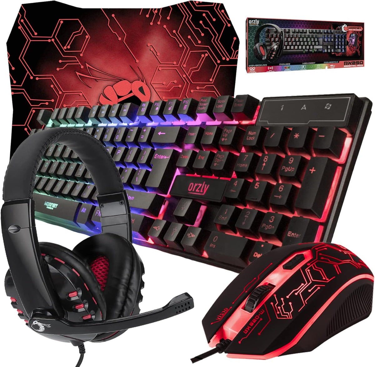 Gaming Keyboard Mouse Headset 