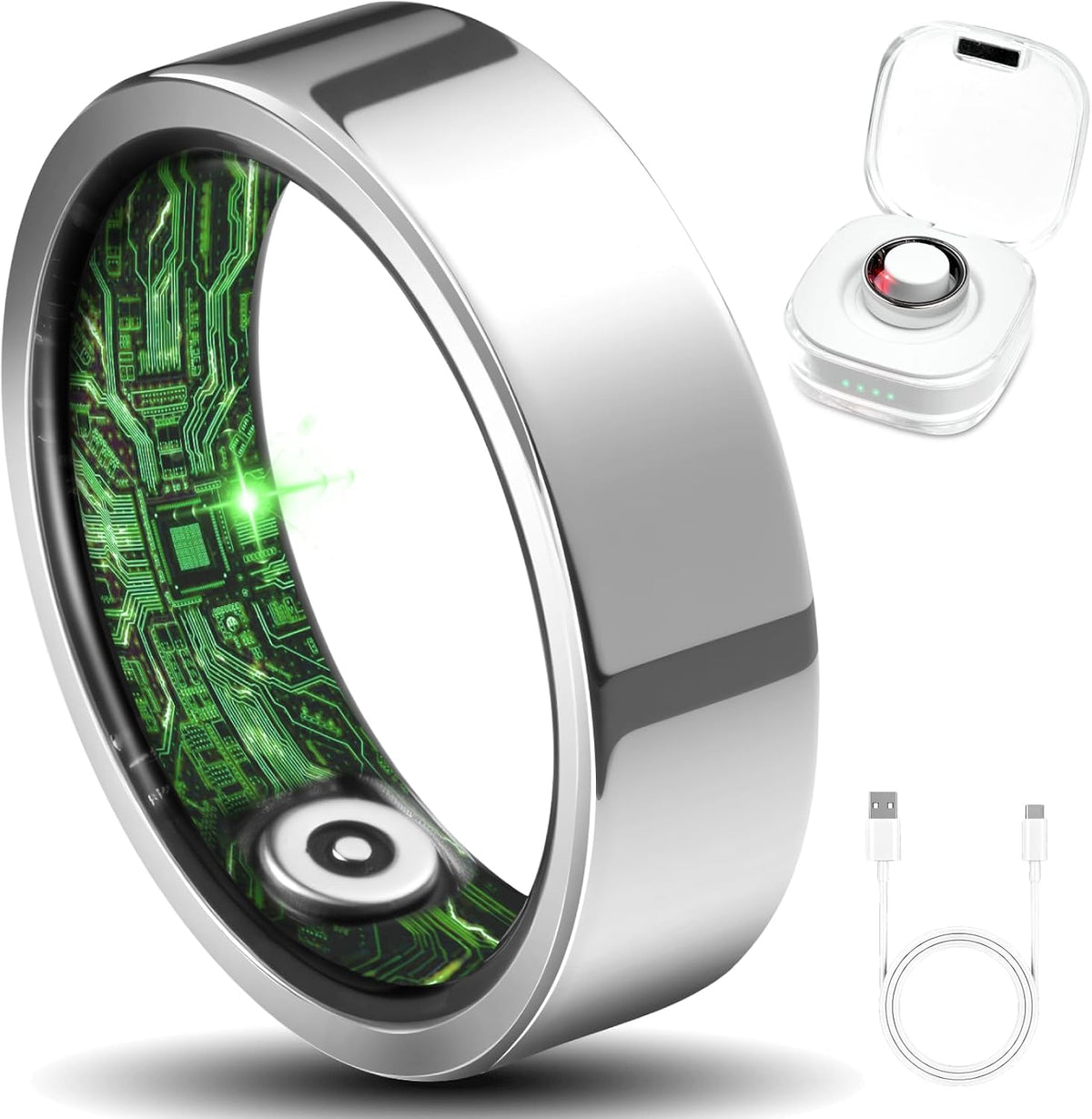 Smart Ring Fitness Tracker Heart 