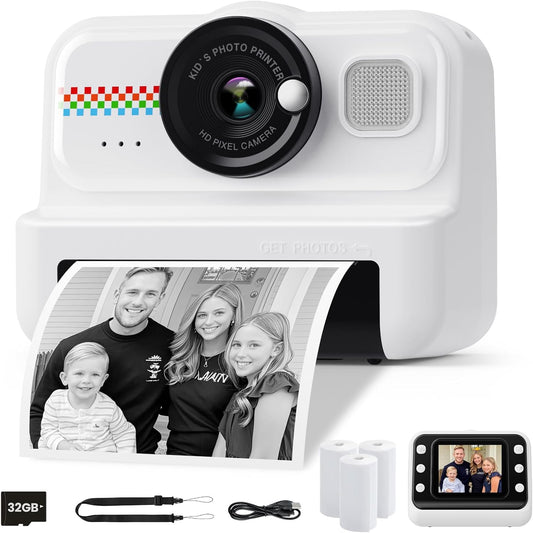 Kids Instant Print Camera 1080P