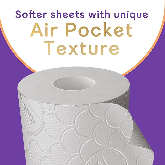 Andrex Supreme Quilts Quilted Toilet Paper - 16 Toilet Roll Pack - 25% Thicker Than Before to Provide Ultimate Quilted Comfort with Unique Air Pocket Texture