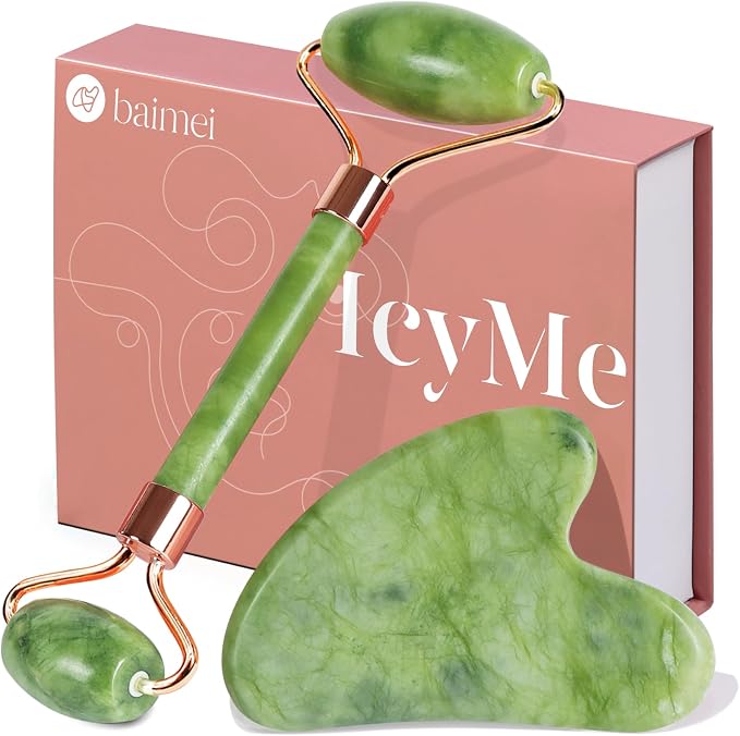 BAIMEI Jade Roller & Gua Sha 