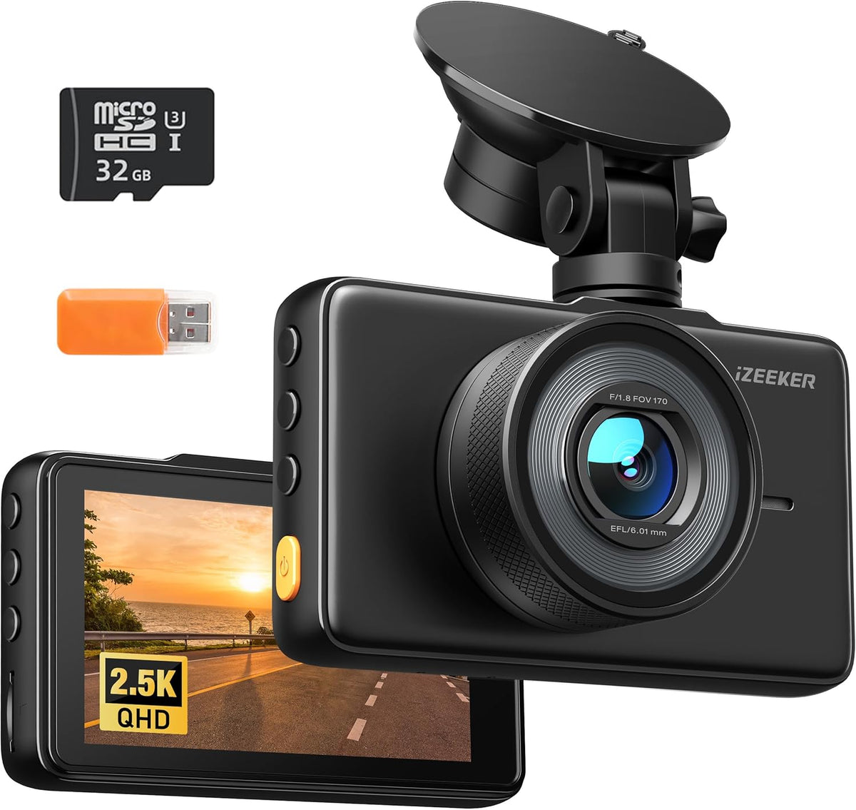 iZEEKER 2.5K Dash Cam 1440P 