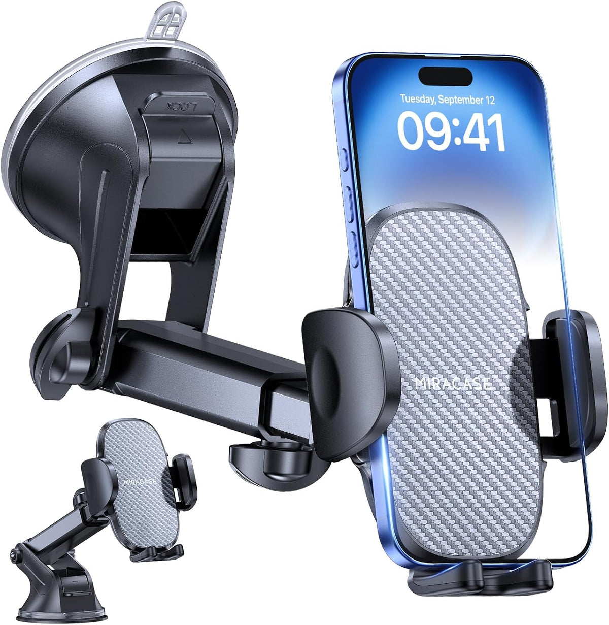 3-in-1 Car Phone Holder 360° 