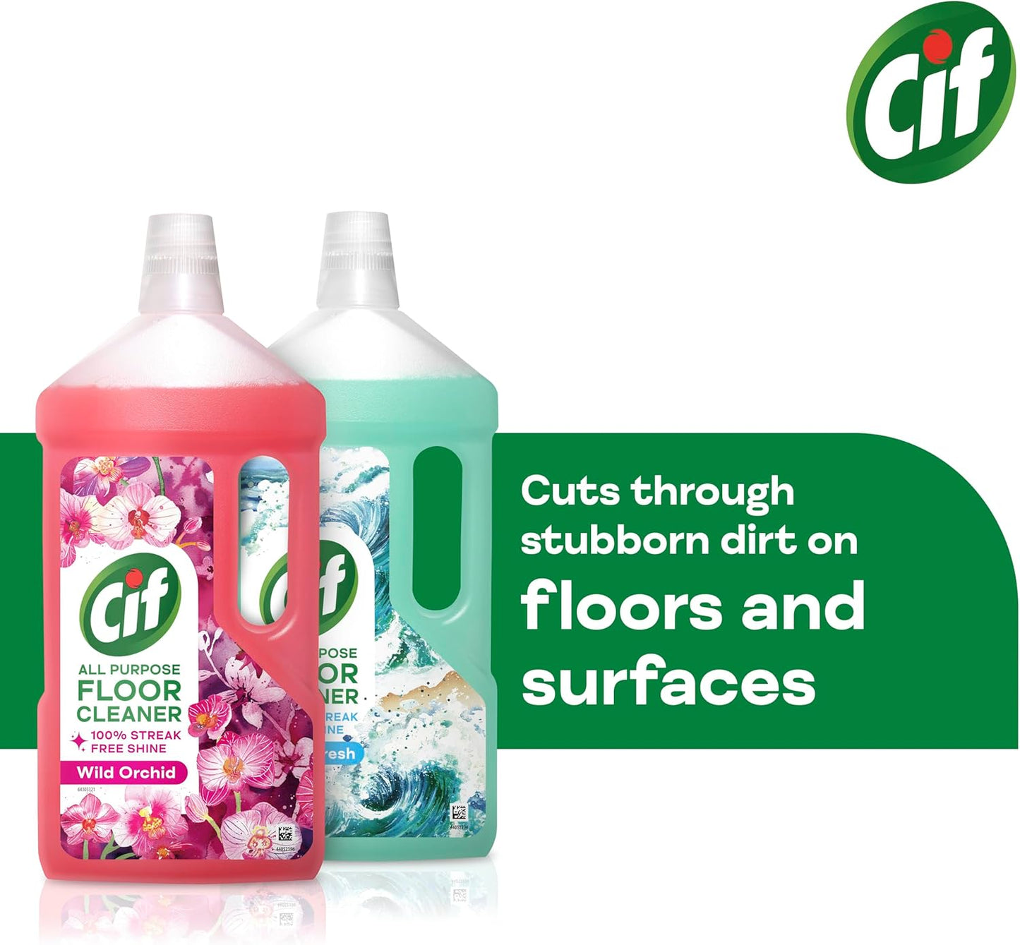 Cif Wild Orchid Floor Cleaner residue-free surface cleaner for linoleum, vinyl and ceramic tiles 950 ml
