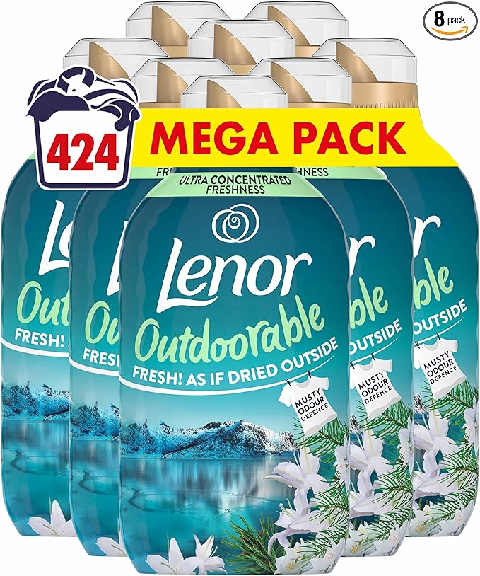 Lenor Outdoorable Fabric Conditioner 424 Washes (8x53), 742ml, Northern Solstice - Ultra Concentrated Freshness