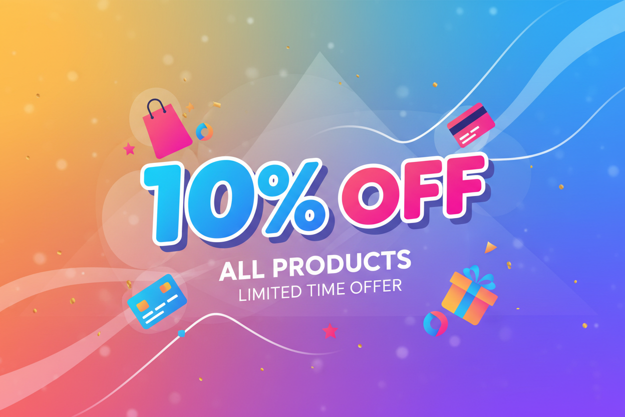 Please create image 10% off?